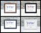 Custom Thin Picture Frames in Bright Colors and Neutrals for Gallery Walls - 4x4 4x6 5x7 6x6 8x10 11x14 11x17 12x12 12x16 13x19 14x18 16x16 product 4